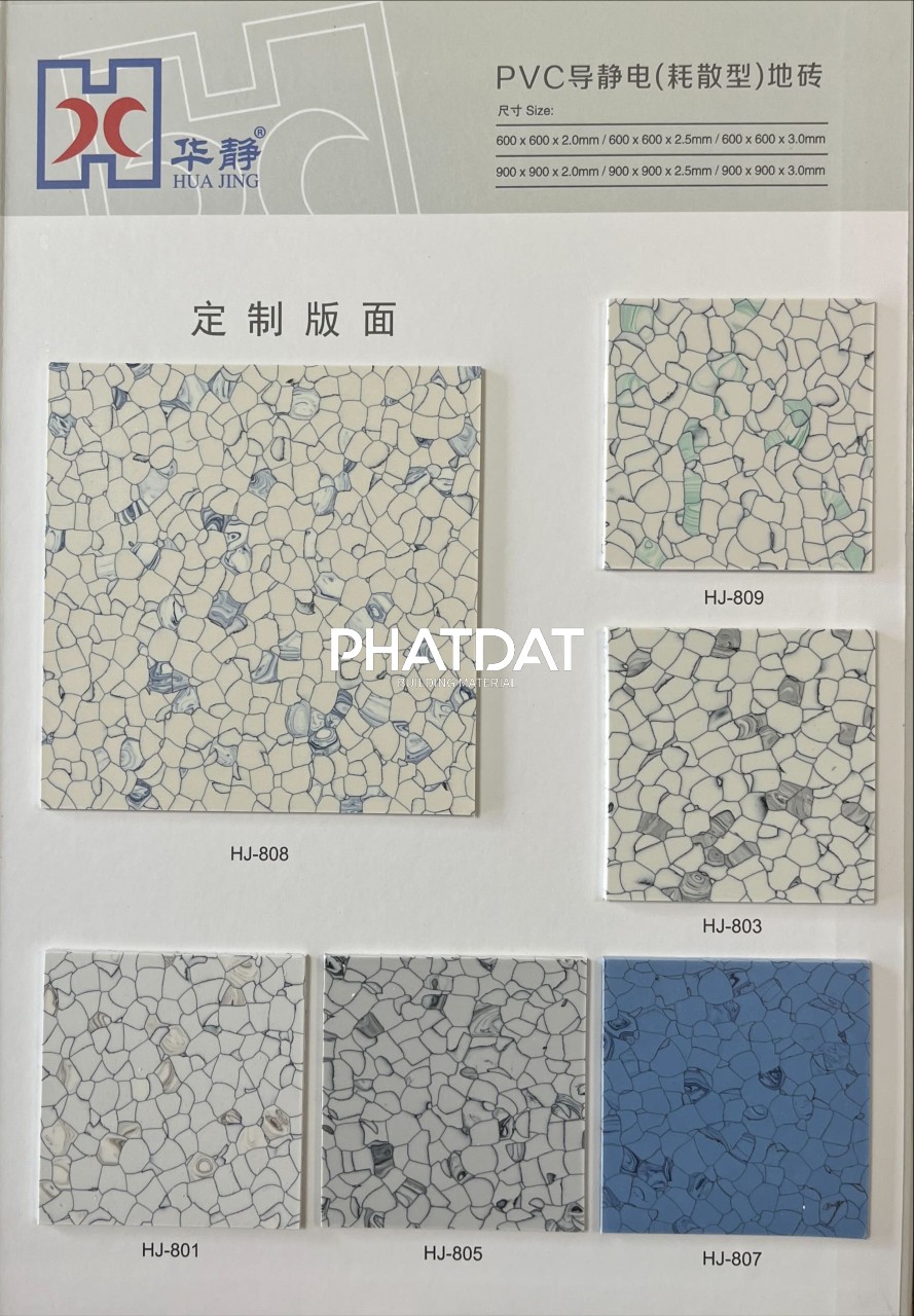 sàn vinyl chống tĩnh điện esd tile huajing thamphatdat vn